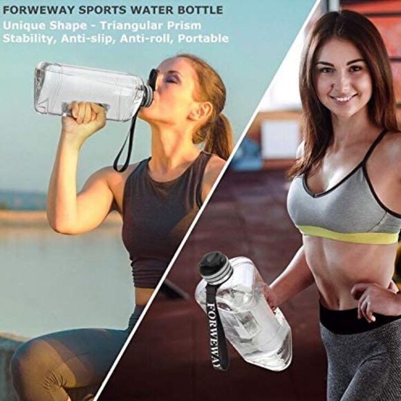⭐️forweway Half Gallon Water Bottle with Handle 2.2L/74OZ BPA Free⭐️ - Picture 6 of 7
